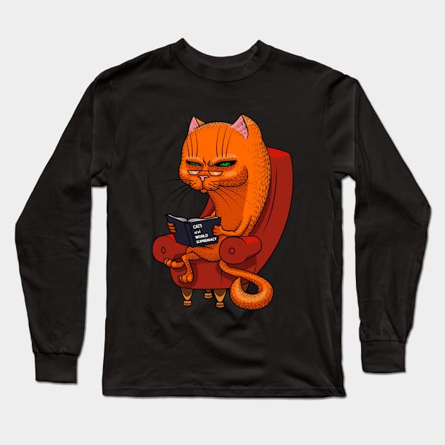 Cats and world supremacy Long Sleeve T-Shirt by dmaksimovart